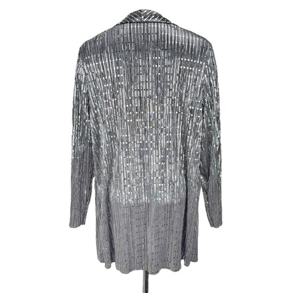FRANK LYMAN Shimmering Sequins Cover Up Women's Plus Size 16 - Picture 4 of 5